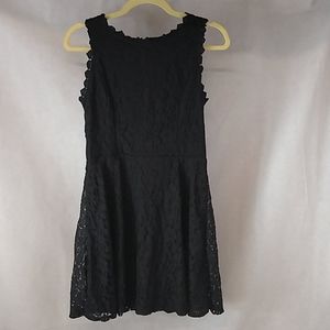 NWT Lily Rose Black Lace Dress